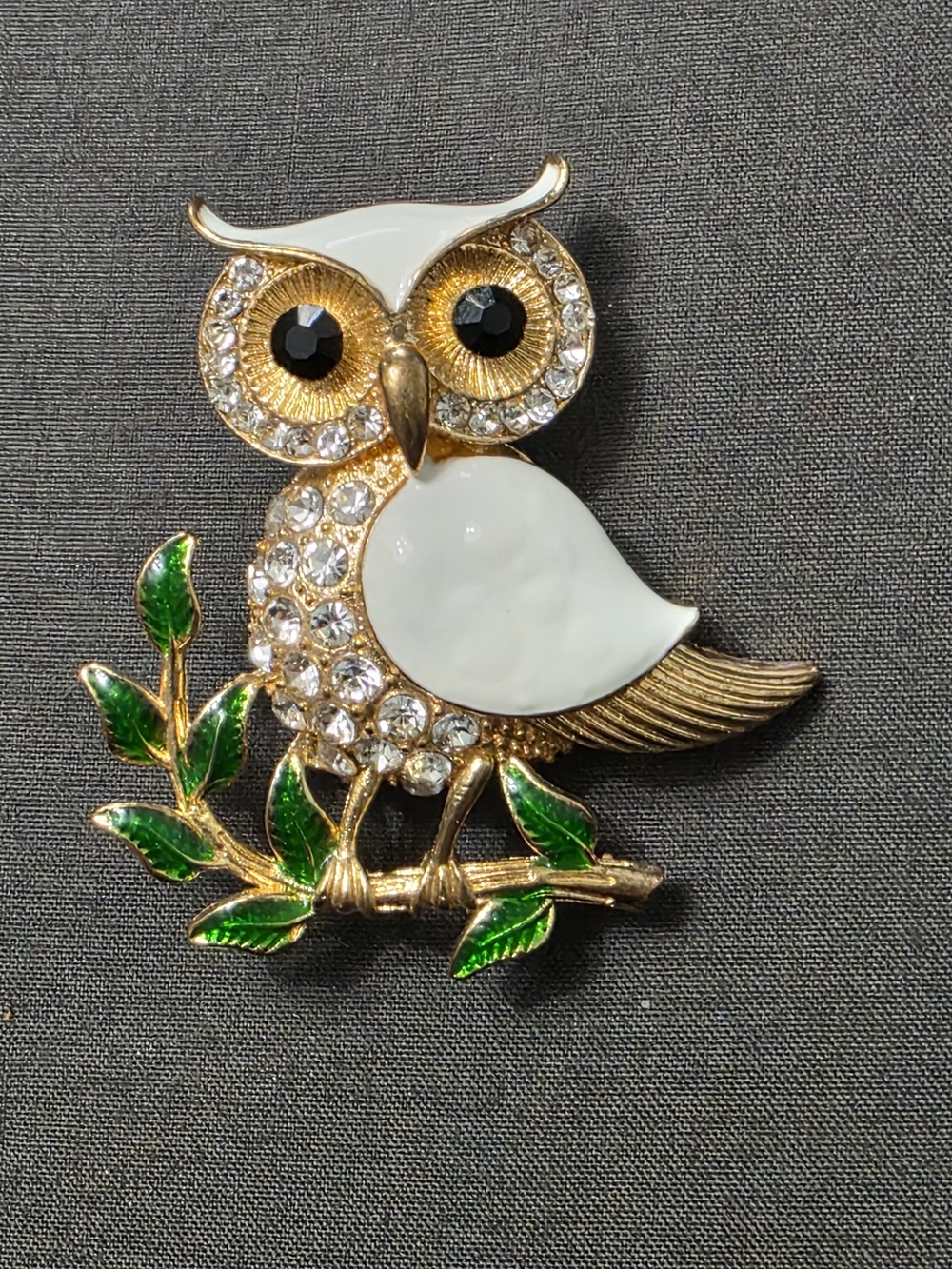 Estate - Gold-Tone - Fashion Animal/Bird/ Owl Brooch - 536